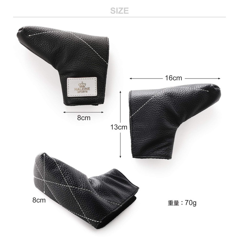 [HALEINE] Golf Leather Head Cover PT for Putter Made in