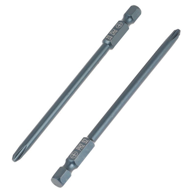 10pcs S2 Steel Cross Head PH2 Screwdriver Bits Set 1/4inch
