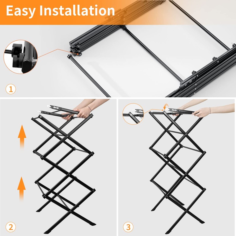 KeingGcopr Clothes Drying Rack Household Indoor, Foldable Drying Rack Clothing