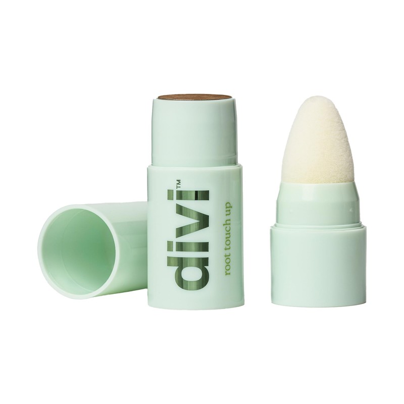 Divi Root Touch-Up Powder, Medium Brown Hair Coverage – Temporary