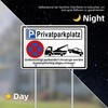 TAKULA 30 x 20 cm Private Parking Sign with Posts