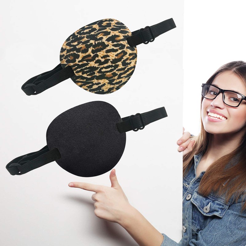 2 PCS Eye Patches, Adjustable Medical Lazy Eye Patch with