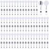 Tatuo 100 Pcs Retractable Badge Reels Round ID Badge Holders