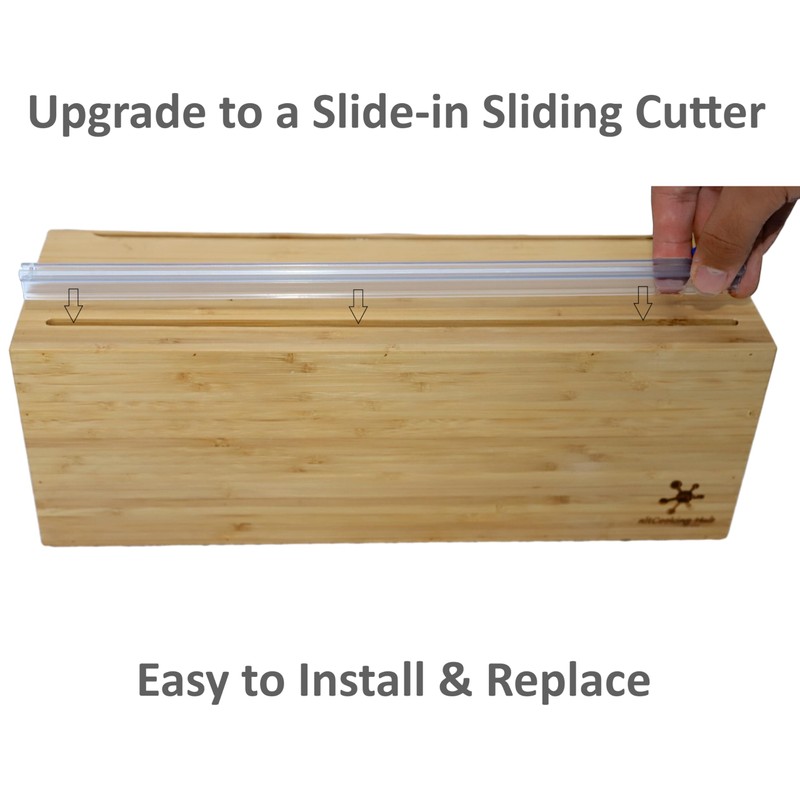 Extra Large Vacuum Sealer Bag Roll Dispenser with Slide Cutter