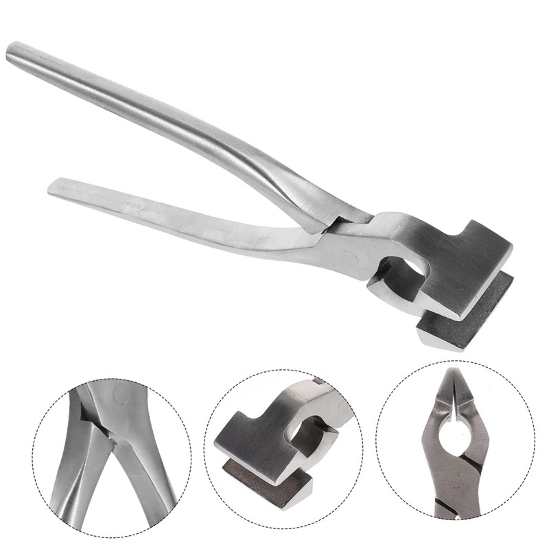 IWOWHERO Leather Craft Flatten Pliers Flat Nose Pliers Tool High