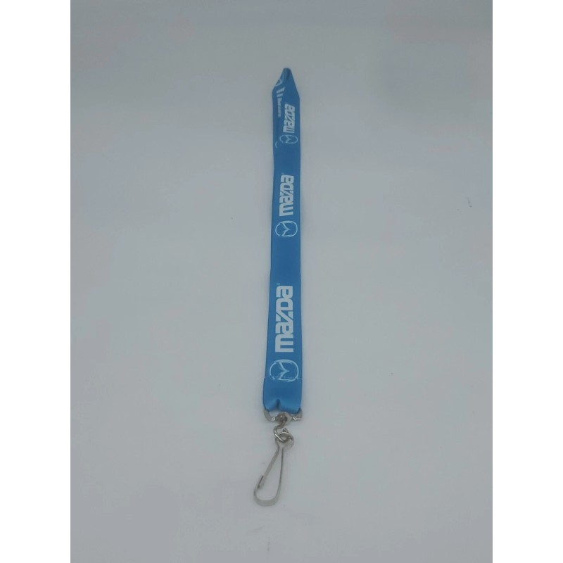 MAZDA Logo Blue Lanyard Key Chain ID Badge Clip Miata
