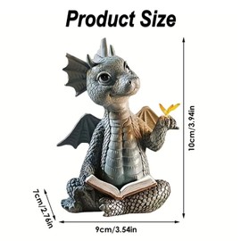 YFJSML Garden Dragon Figurines Decoration, Dragon Garden Figures, Garden Decoration for Outdoor, Beautiful Yard Dragon Sculpture, Resin Dragon Sculpture Garden, Dragon Figures Decoration Gifts for