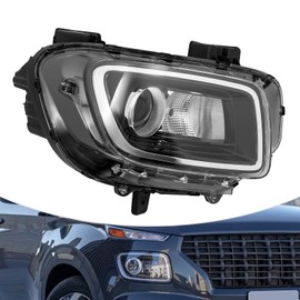 2020 2021 2022 2023Hyundai Venue Headlight Assembly, Right Passenger Side Head Lights Pair Halogen Lens Headlamp 92102-K2200, 92101-K2200 (Right Passenger Side Headlight)