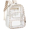 CAMTOP Clear Backpack Heavy Duty Transparent Bag See Through BookBag