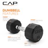 CAP Barbell 12-Sided Coated Dumbbell, 10 LB