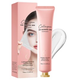 Soleneva Collagen Maske Overnight, Kollagen Gesichtsmaske Für Frauen, Peel Off Maske Gesicht Für Tiefe Hydratation & Straffung, Anti Falten Nachtmaske Hautpflege, Feuchtigkeitspflege Gesicht Beauty