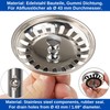 Sink Strainer Basket, 1 Pack, Diameter 82 mm Strainer Basket,