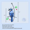 Cute Birds Suncatcher Bird Stained Glass Window Hangings for Window