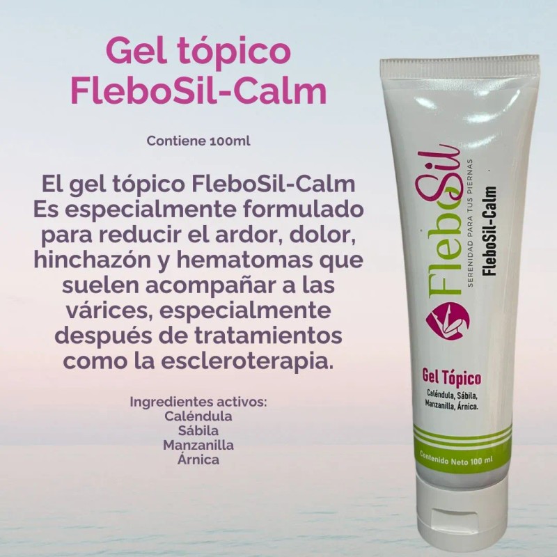 Gel Flebosil-calm Con Caléndula, Sábila, Manzanilla Y Árnica Mentolada