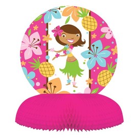 Creative Converting Pink Luau Fun Honeycomb Centerpiece Party Decoration