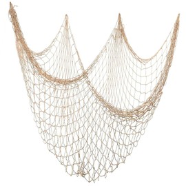 DIAONIAN 100 x 200 cm Fishing Net Decoration, Large Decorative Sea Net Decoration, Decorative Fishing Net, Fishing Net Decoration, Outdoor, for Background Walls, Weddings, Parties and Photo Shooting