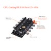 ELECTOP PC Chassis Fan Hub CPU Cooling HUB 10 Port