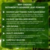 BOTAMONY Premium Organic Soursop Leaf Powder 7 oz, Sun-Dried Graviola