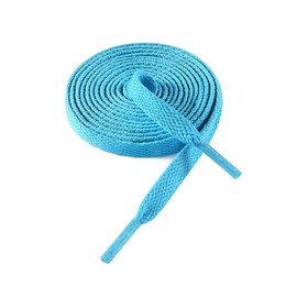 VSUDO 54" Flat Baby Blue Shoe Laces for Sneaker, Shoelaces for Sneakers, Replacements Shoe Strings for Women or Men (1 Pair-Powder Blue-137CM)