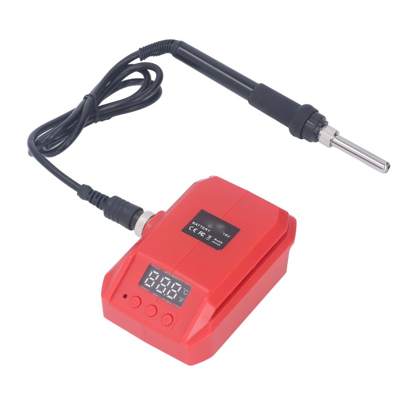Soldering Iron Digital Display Temp Adjustable Fast Heating Portable DC