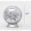 Exerz Money Box Globe/Piggy Bank, Diameter 16cm, Contemporary Metal-looking, Stainless