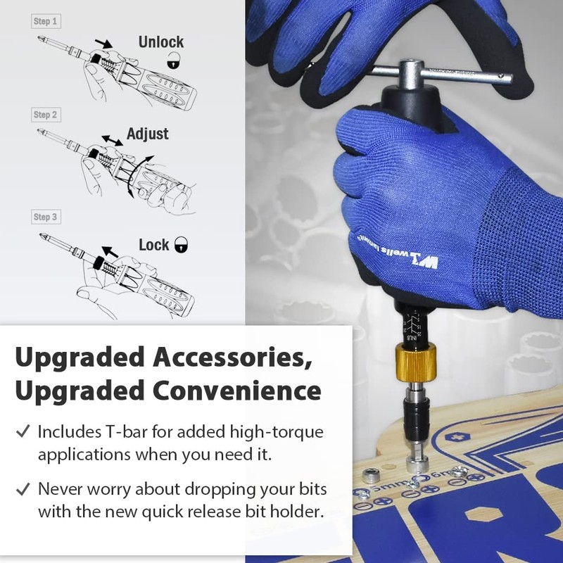 FIRSTINFO H51835 Precision Certified Torque Limited Screwdriver 5-25 in-lbs with