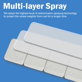 EASYBERG 1/4 OZ. Adhesive Stick on Wheel Weights, Easy to Peel Tire Balacncing Weights for Cars, Trucks, SUVs, Motorcycles, RC Cars,360 pcs 90 oz Per Box