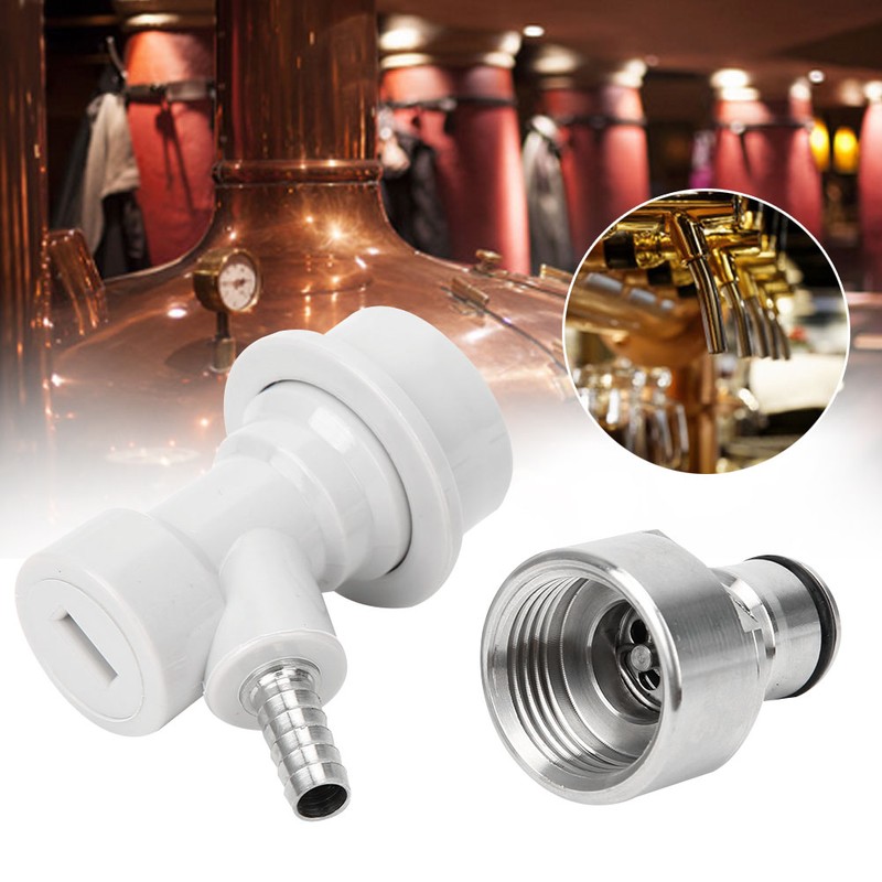 Gas Carbonation Cap Ball Lock Post Home Brewing Keg Connector