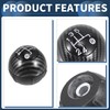 INFINAUTO 5 Speed Gear Shift Knob for Fiat 500 500C