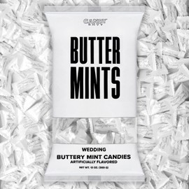 Candy Envy - Wedding Special Day Wrapped Buttermints - 13 oz. Bag - 100 Individually Wrapped Candy Mints
