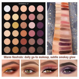 UCANBE Make Up Palette 86 Colours: Matte Shimmering Eyeshadow Palette Set, Highlight, Bronze Powder, Powder Blusher, Durable High Colour Rendering (02)