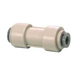 JOHN GUEST REDUCING STRAIGHT CONNECTOR. Push-fit Tube O.D. 1/4" to 3/8" Push-fit Tube O.D. Speedfit Part No PI201208S. Inch Size Quick-Connect Acetal Fittings for Drinks Dispensers and Pure Water