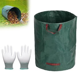 Garden Sack Leaf Bag, Garden Waste Bag, Stable, 120 L Garden Waste Bag, Garden Bags for Garden Waste, Garden Waste Bags with Handles, for Grass Leaves Hedge Garden Waste Green Cuts