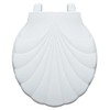 Centoco Lift-Off, Round Toilet Seat, Lift and Clean, Shell Design,