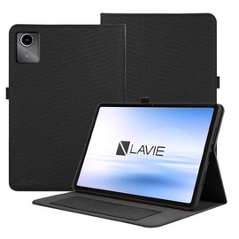 [YCJDP 2024] NEC LAVIE Tab T11 T1155/HAS Case, 11 Inch, Thin, Pen Holder Included, Multiple Viewing Angle Adjustment, Card Storage, Full Protection, Shock Absorption, Scratch Prevention, NEC LAVIE Tab