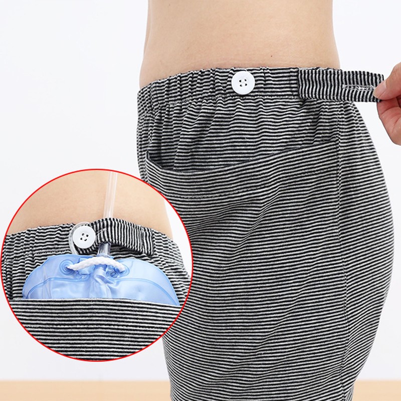 Female Urine Bag Pants Incontinence Care Double Pocket Fit 2000ml