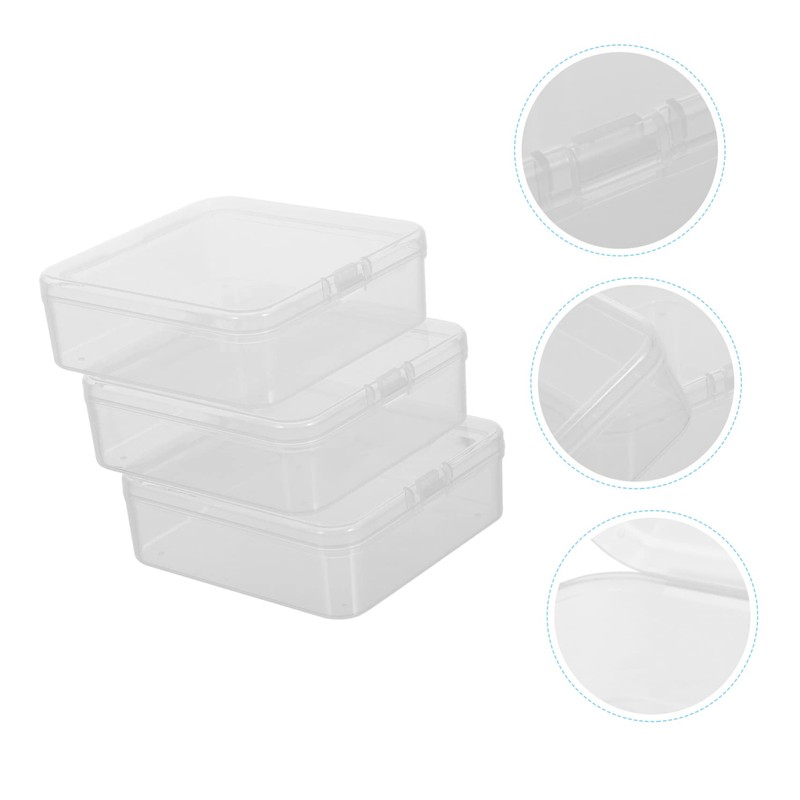 Ciieeo Stackable Storage Containers Desk Organizer Storage Box Decorative Multi-functional