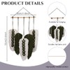 ORIGACH DIY Macrame Leaf Wall Hanging Kit Boho Macrame Feather