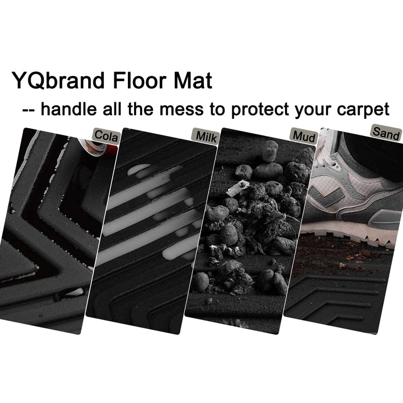 YQ Floor Mats for 2017-2022 Honda CRV All Weather TPE