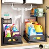 Under Sink Organizer, 2 Pack Cabinet Organizer for Kitchen, Height