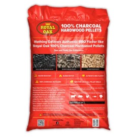 Royal Oak 20 lb. 100% Charcoal Hardwood Pellets BBQ Grilling Smoking Fuel Wood