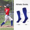 KIUEZIR Baseball Socks and Belt Combo Set 2 Pairs Elastic