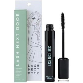 Lash Next Door Water Resistant Mascara Black Volume and Length - No Clump Volumizing Mascara for Thickening and Lengthening - Smudge Proof Lashes by Brooklyn and Bailey (1 Pack)