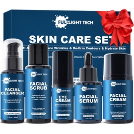 Skin Care for Men Gifts Set,Anti-aging Skin Care Kit for Tigten,Firm & Hydrate Skin,Retinol,Hyaluronic Acid Mens Self Care Facial Kit,Men Birthday Valentines Gifts for Him Boyfriend Dad Husband