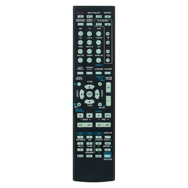 ECONTROLLY AXD7532 Remote Control Compatible with Pioneer AXD7532 AXD7533 VSX-1125-K