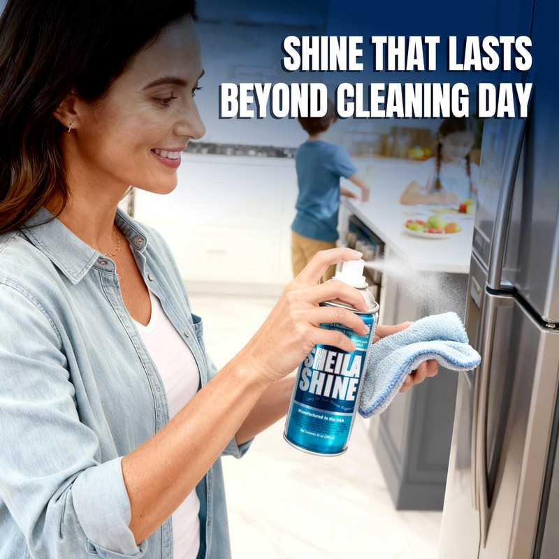 Sheila Shine 3oz Stainless Steel Cleaner and Polish - Cleans,
