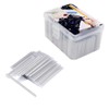 Preshrunk OD2.5mm Fiber Optic Fusion Splice Protection Sleeves 45mm Clear,