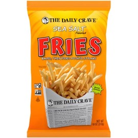 Sea Salt Flavoured Fries 510g - Baked, Then Fried Potato Straws