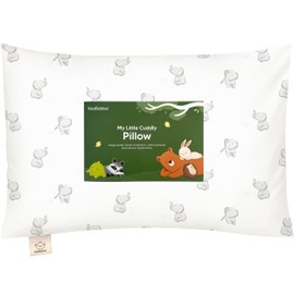Toddler Pillow with Pillowcase - 33x45 My Little Cuddly Pillow, Viscose Derived from Bamboo Nursery Toddler Pillows for Sleeping,Kids Pillow,Small Travel Pillows,Mini Toddler Bed Pillow (Elly)