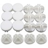 Joyangy 16-Pack Plastic Grid Organizer Connectors for Modular Closet Storage